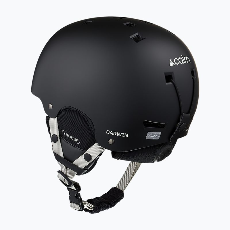 Ski helmet Cairn Darwin mat black agate gray 2