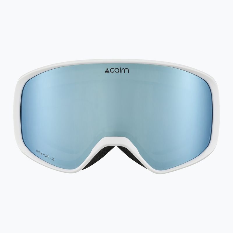 Ski goggles Cairn Glide Pure mat white sky 2