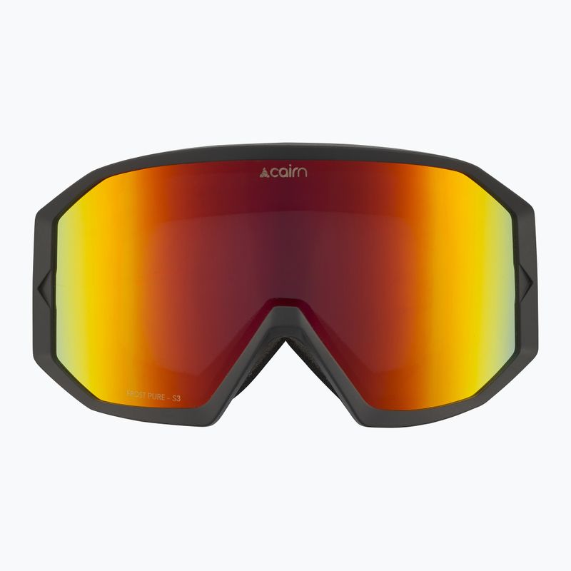 Ski goggles Cairn Frost Pure mat black red 2