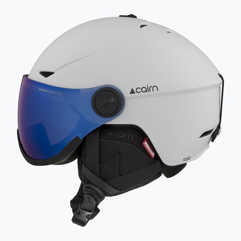 Ski helmet Cairn Rise II Visor mat white 2