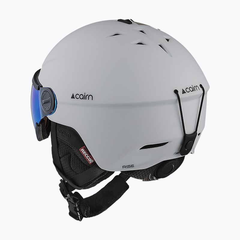 Ski helmet Cairn Rise II Visor mat white 5