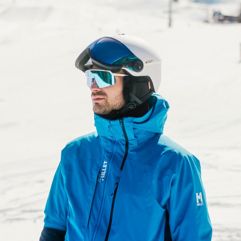 Ski helmet Cairn Rise II Visor mat white 6