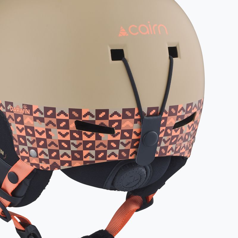 Children's ski helmet Cairn Darwin Jr mat linen 5