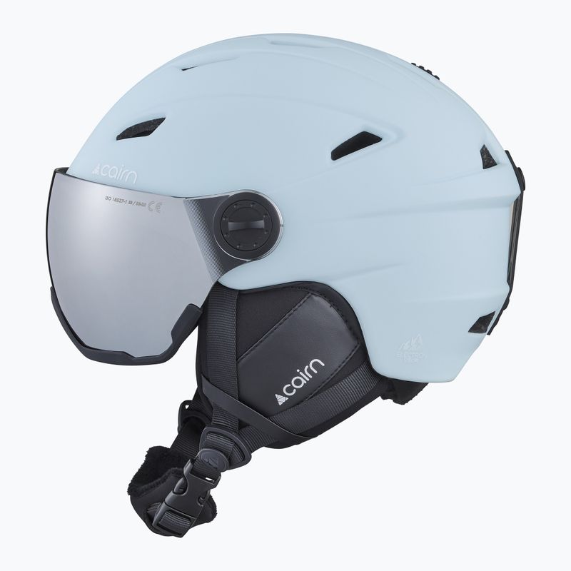 Ski helmet Cairn Electron Visor mat sky 2
