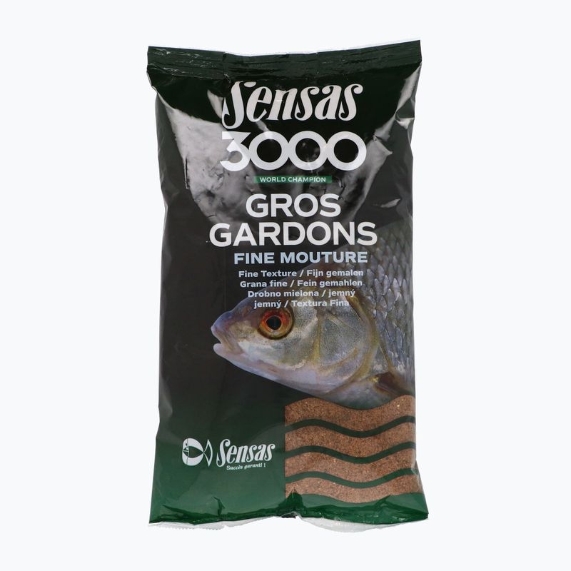 Sensas 3000 Gros Gardons Fine Mouture brown fishing groundbait 09921