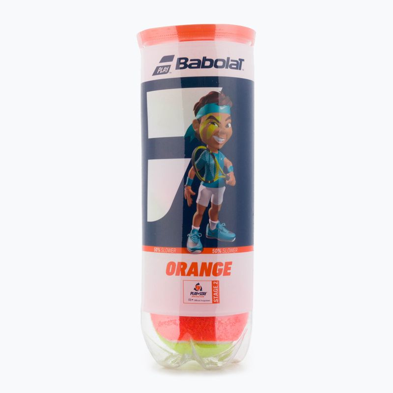 Babolat Orange tennis balls 3 pcs orange/yellow 501035 2