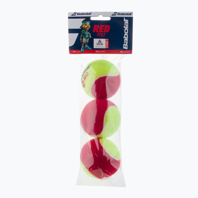 Babolat Red Felt tennis balls 3 pcs red 501036
