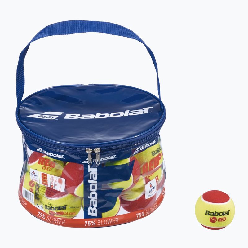 Babolat Red Felt tennis balls 24 pcs yellow-red 516005