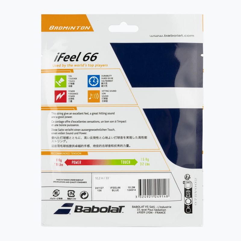 Tennis string Babolat bad.iFEEL 10,2M blue 2