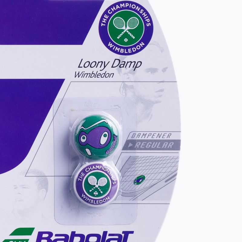 Babolat Loony Damp Wimbledon vibration dampers 2 pcs green 700037 2