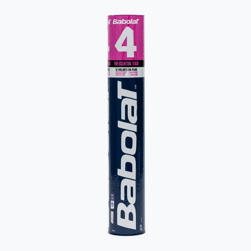 Babolat badminton shuttlecocks 4 12 pcs. (78) white 133907 2