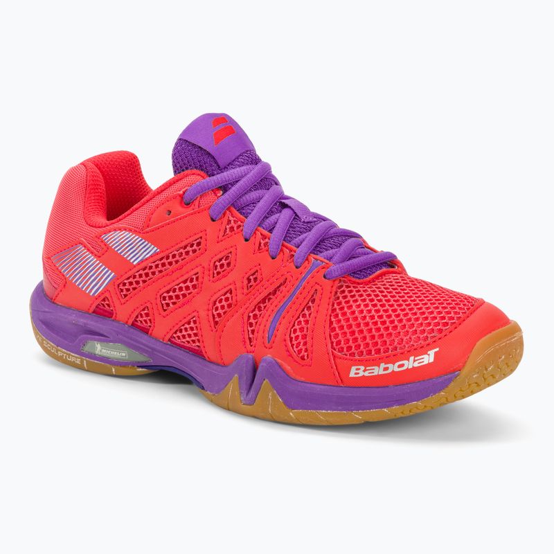 Women's badminton shoes Babolat 18 Shadow Team pink/purple