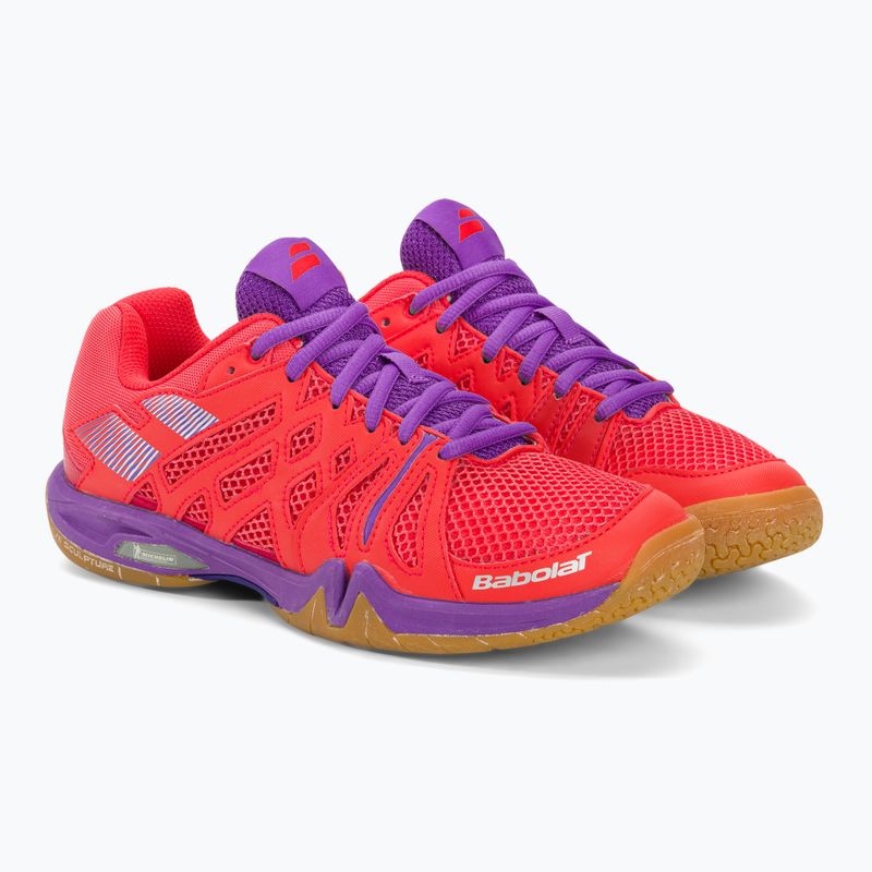 Women's badminton shoes Babolat 18 Shadow Team pink/purple 5