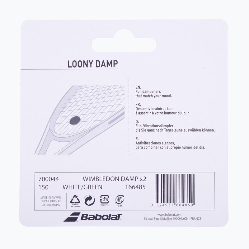 Babolat Dampener Wimbledon 2 pcs. white and green 700044 3