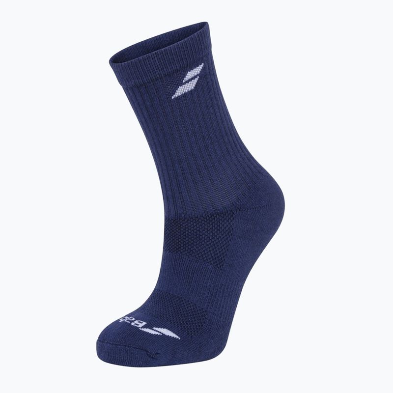 Babolat socks 3 pairs white/estate blue/grey 2