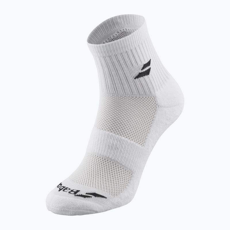 Babolat Quarter 3 Pack socks white/white 2