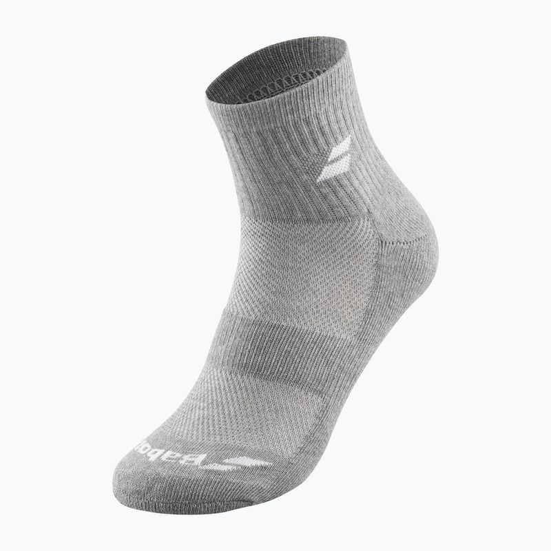 Babolat Quarter 3 Pack socks white/estate blue/grey 4