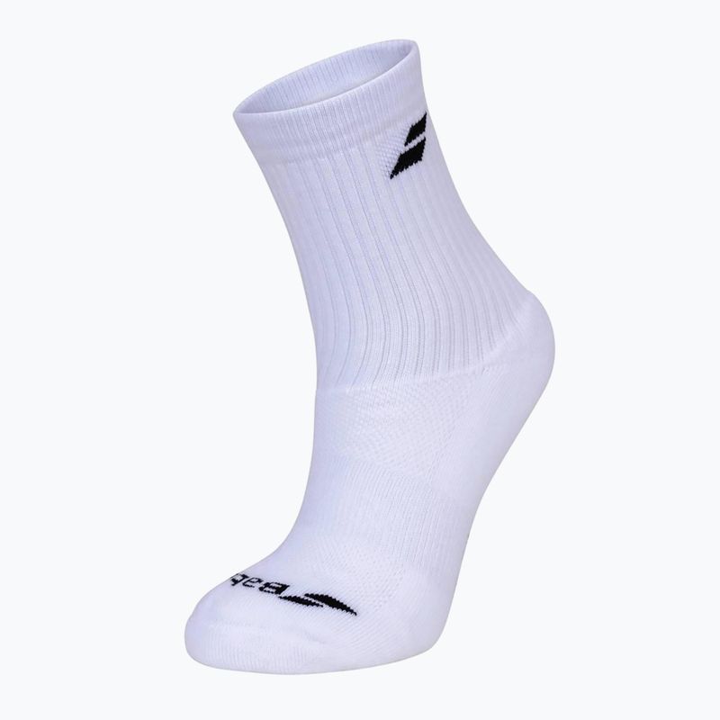 Babolat Junior children's socks 3 pairs white/estate blue/grey