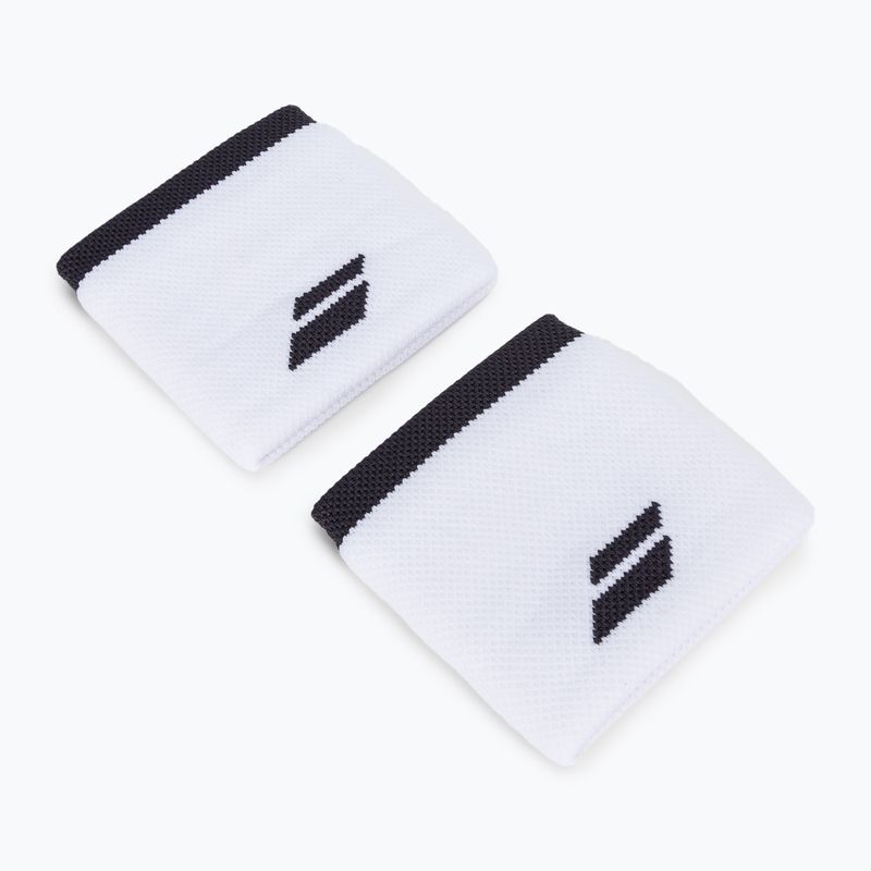 Babolat Logo wrist wraps 2 pcs white and black 5UA1261