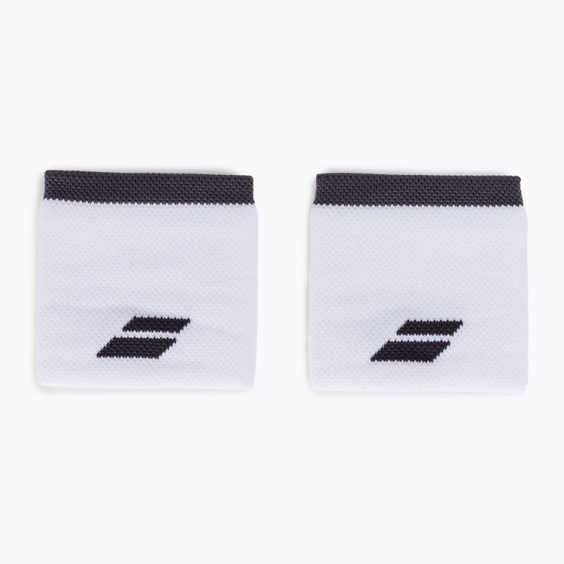 Babolat Logo wrist wraps 2 pcs white and black 5UA1261 2