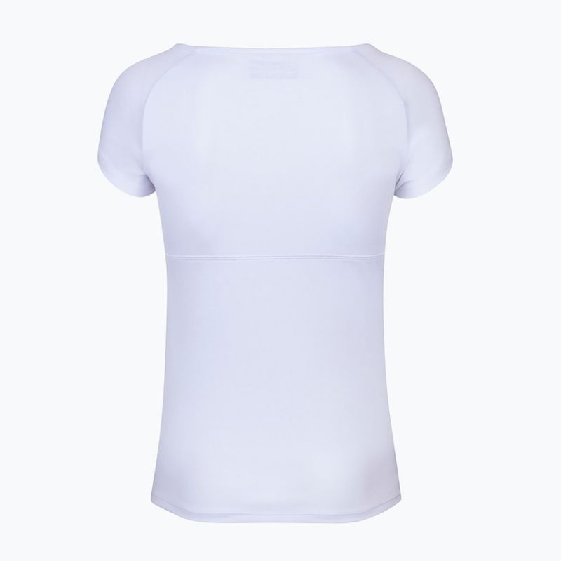 Babolat women's tennis shirt Play Cap Sleeve white/white 2