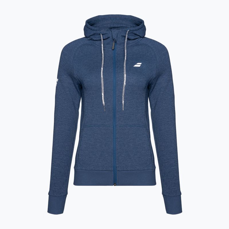 Women's tennis sweatshirt Babolat Exercise Hood estate blue heather