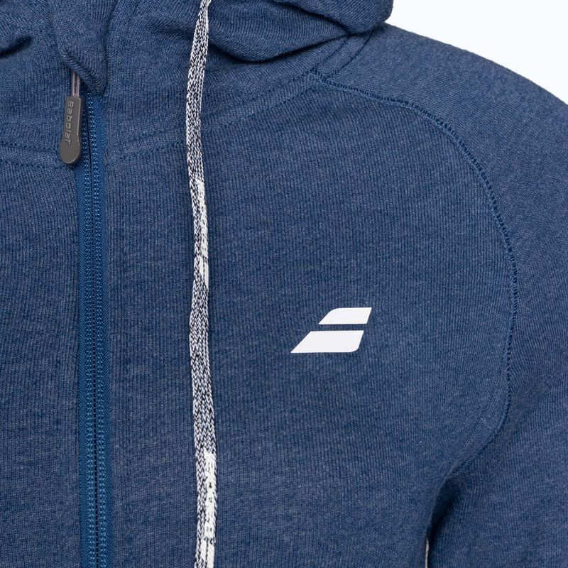 Women's tennis sweatshirt Babolat Exercise Hood estate blue heather 3