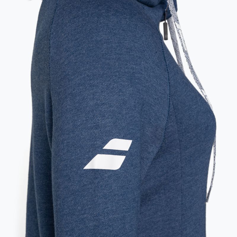 Women's tennis sweatshirt Babolat Exercise Hood estate blue heather 4