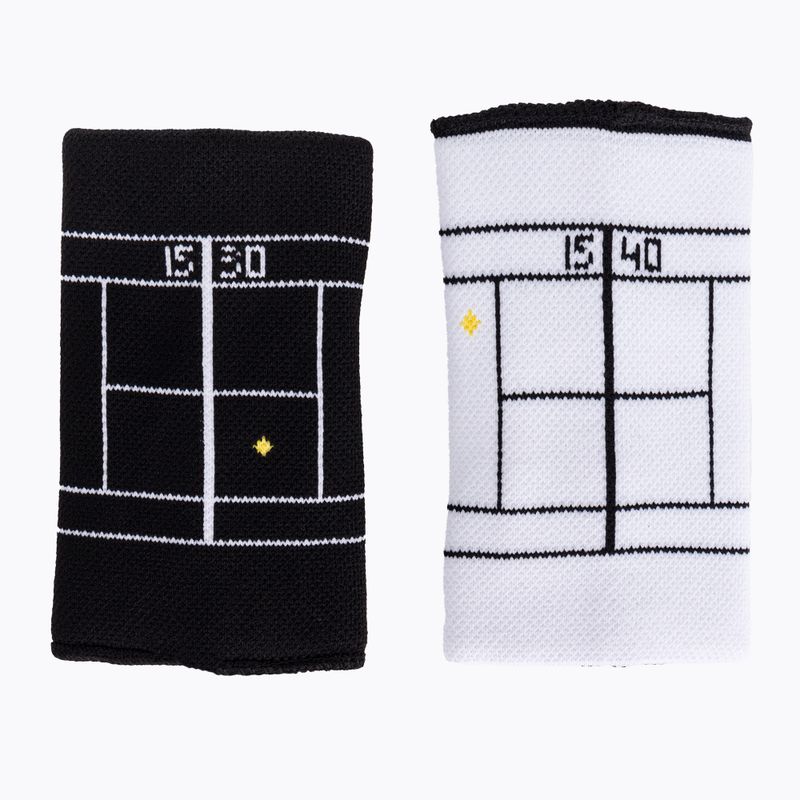 Babolat Jumbo Reversible wrist wraps 2 pcs black and white 5UA1281 2