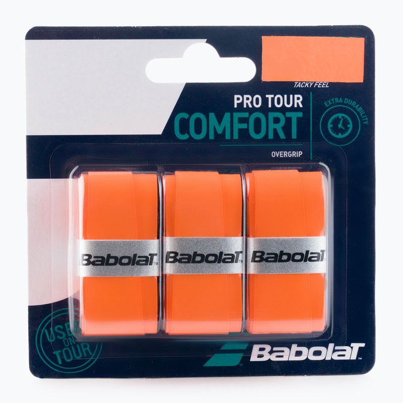Babolat Pro Tour tennis racket wraps 3 pcs orange 653037