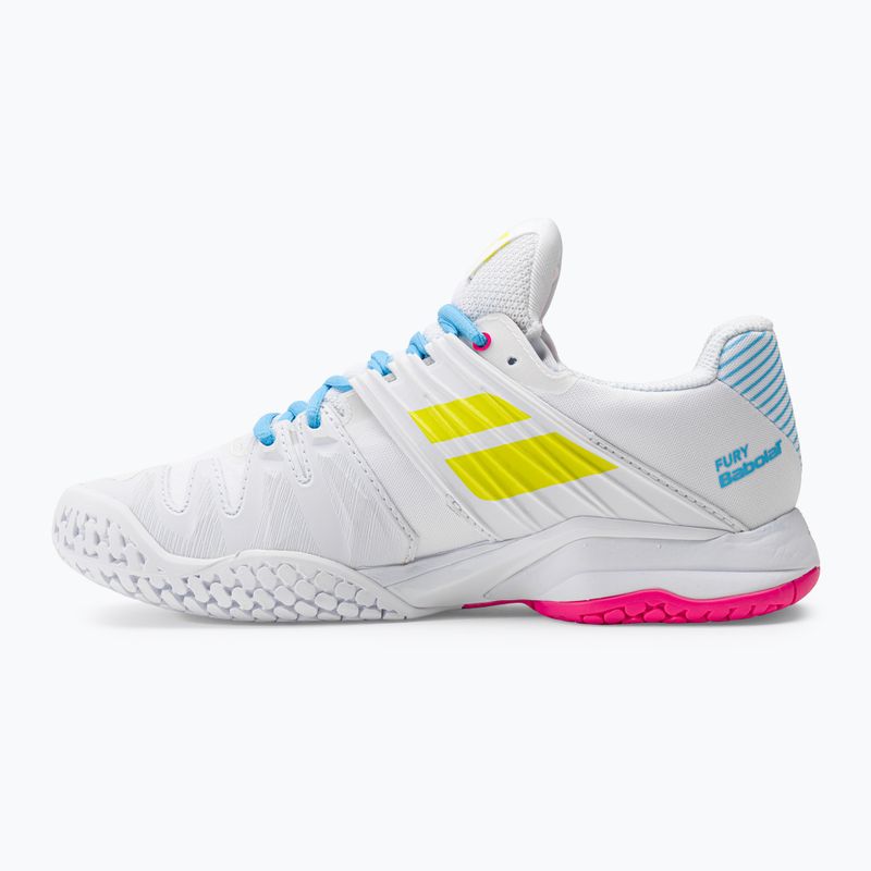 Babolat women's tennis shoes 21 Jet Mach 3 Clay white/sulphur spring 10
