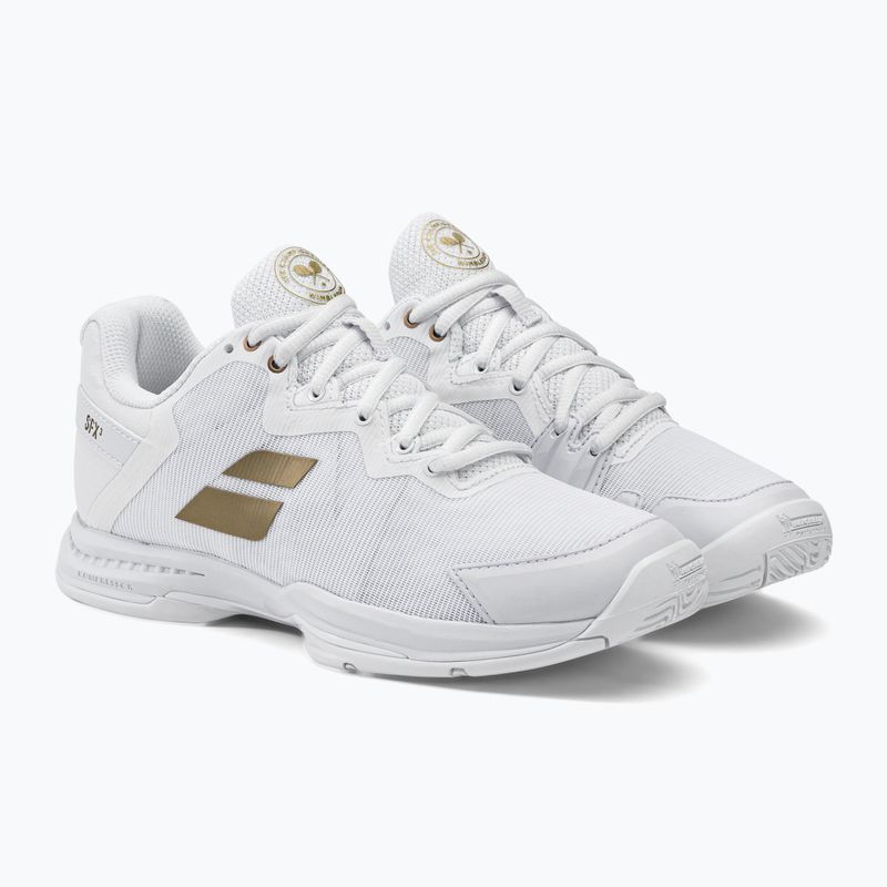Babolat women's tennis shoes SFX3 All Court Wimbledon white 31S23885 4