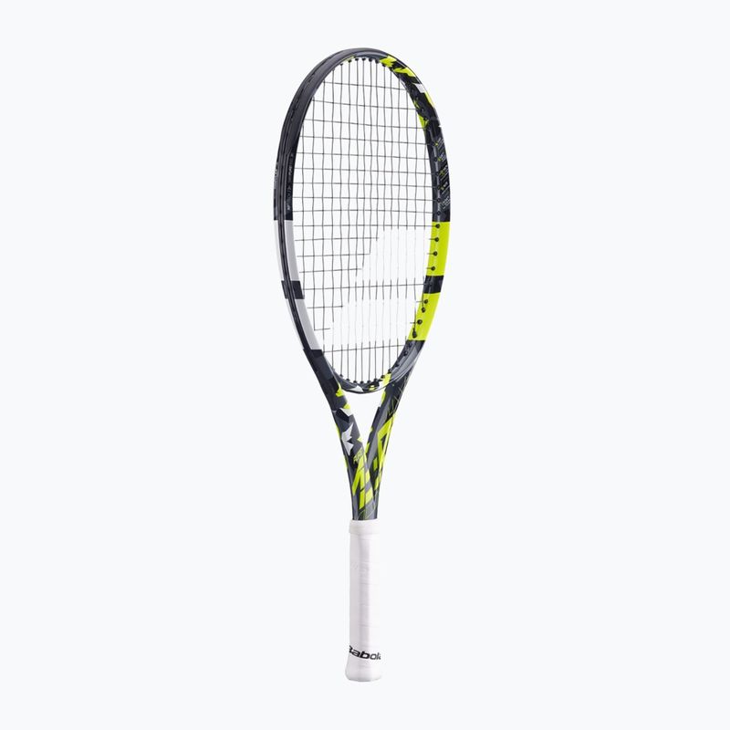 Babolat Pure Aero Junior 25 grey/yellow/white children's tennis racket 2