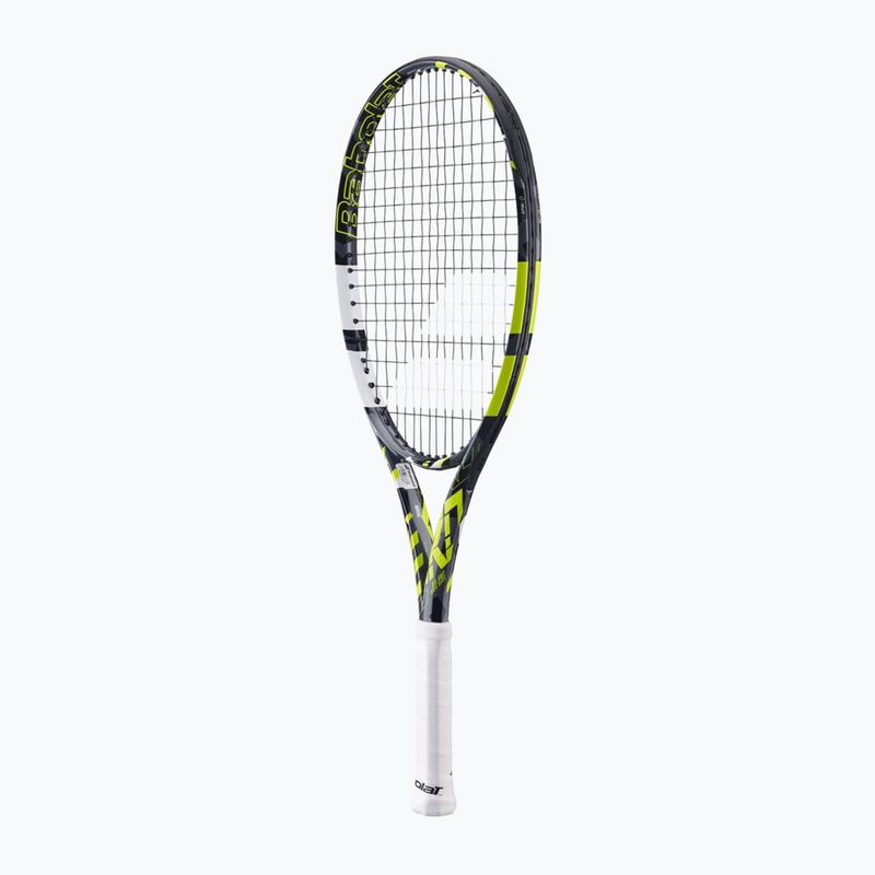 Babolat Pure Aero Junior 25 grey/yellow/white children's tennis racket 3