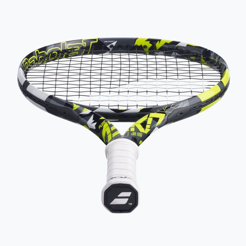 Babolat Pure Aero Junior 25 grey/yellow/white children's tennis racket 4