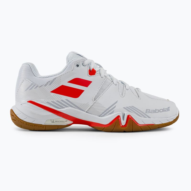 Babolat Shadow Spirit white/lavender women's badminton shoes 2