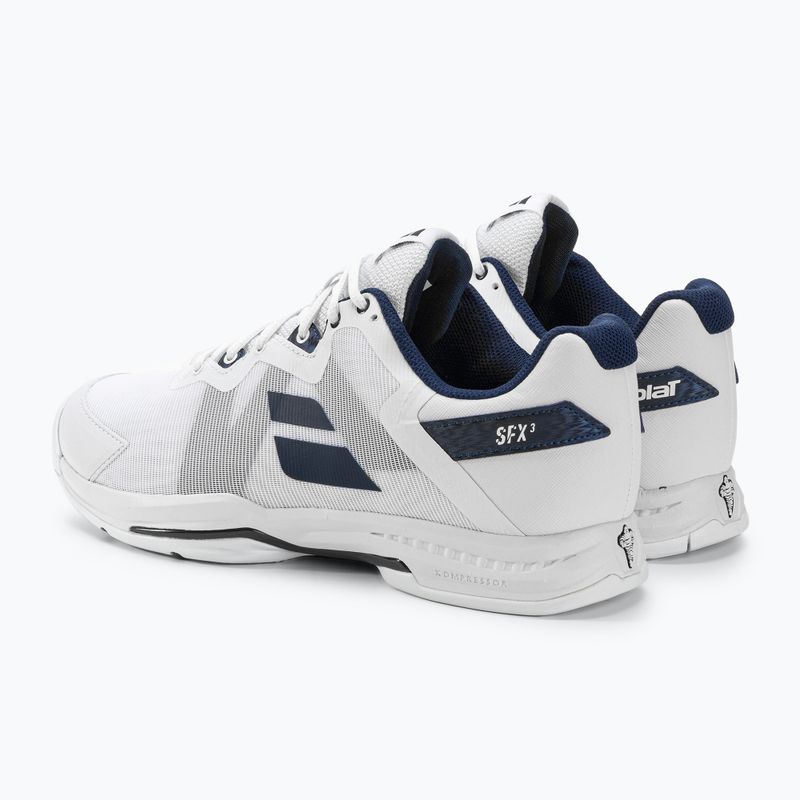 Babolat men's tennis shoes SFX3 All Court white/navy 3