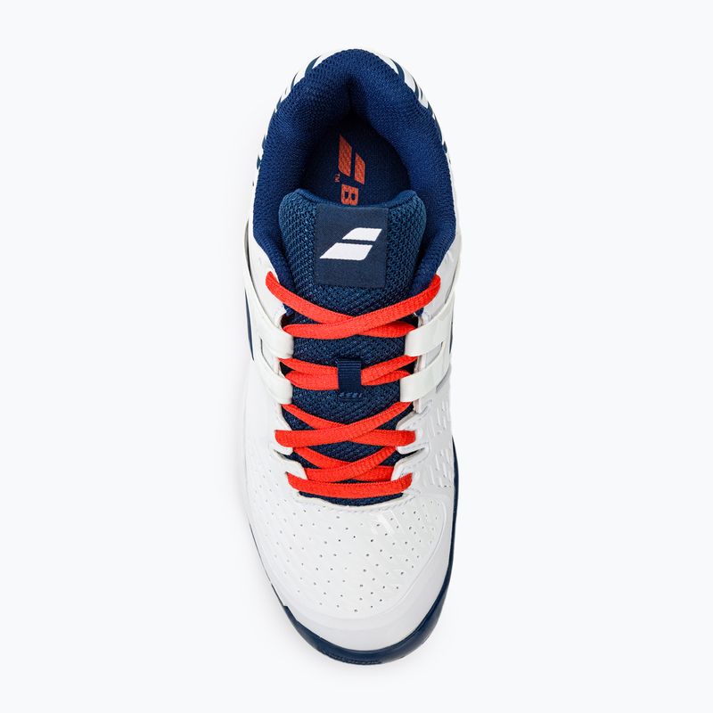 Babolat Propulse All Court children's tennis shoes white/estate blue 5