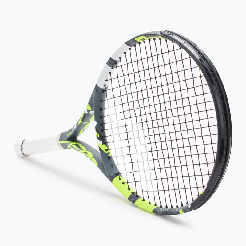 Babolat Aero Junior 26 grey/yellow/white children's tennis racket 2