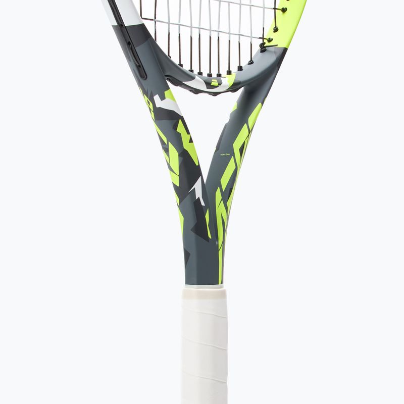 Babolat Aero Junior 26 grey/yellow/white children's tennis racket 4