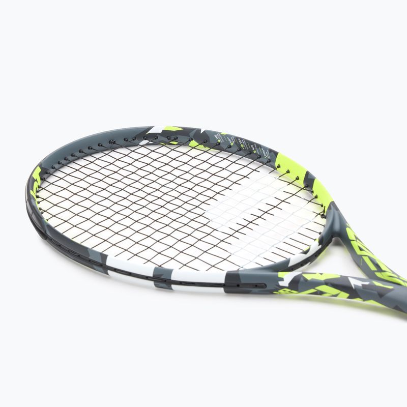 Babolat Aero Junior 26 grey/yellow/white children's tennis racket 5