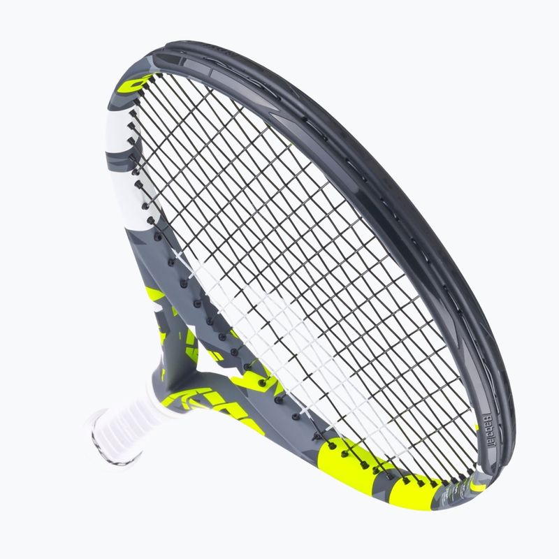 Babolat Aero Junior 26 grey/yellow/white children's tennis racket 8