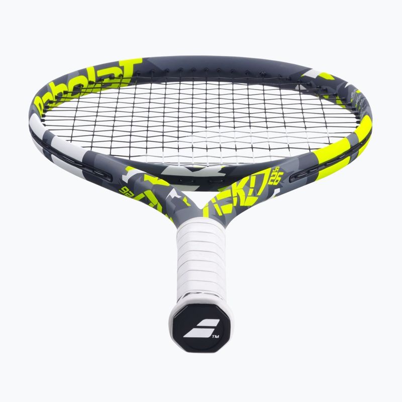 Babolat Aero Junior 26 grey/yellow/white children's tennis racket 9