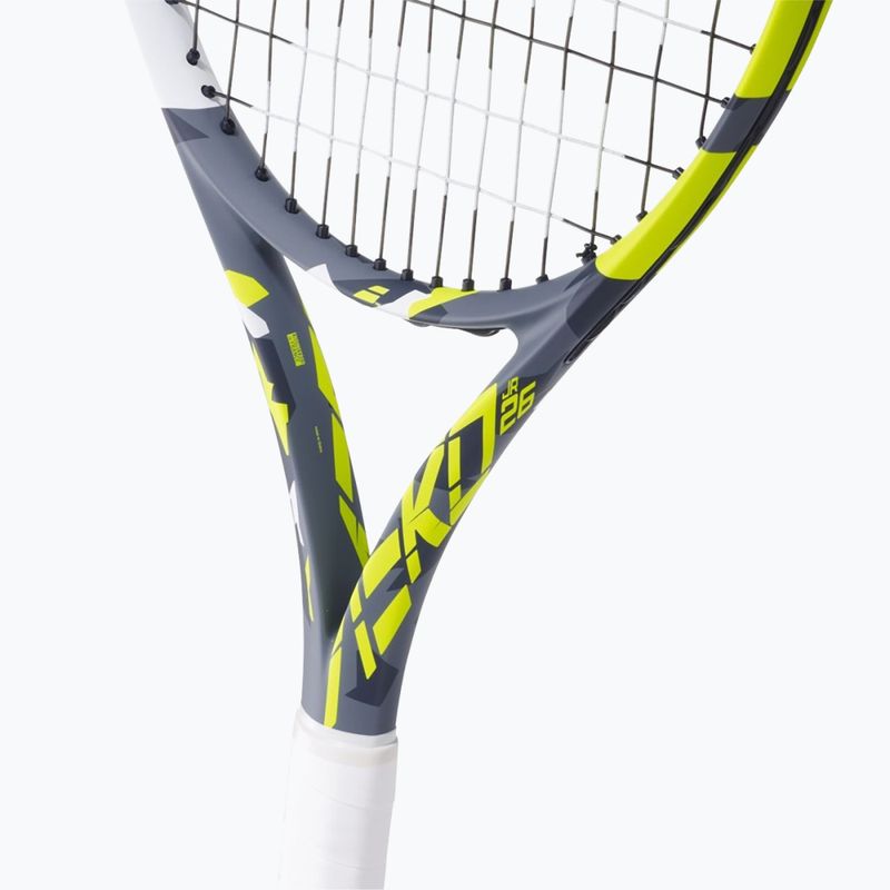 Babolat Aero Junior 26 grey/yellow/white children's tennis racket 10