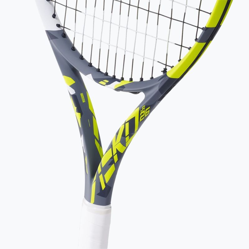 Babolat Aero Junior 26 grey/yellow/white children's tennis racket 11