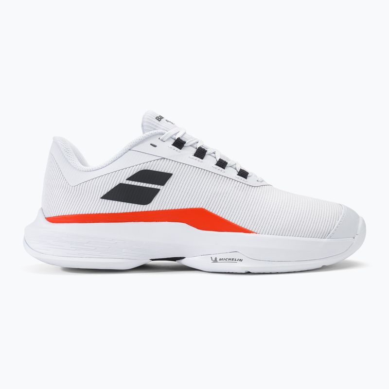 Babolat men's tennis shoes Jet Tere 2 All Court white/strike red 2