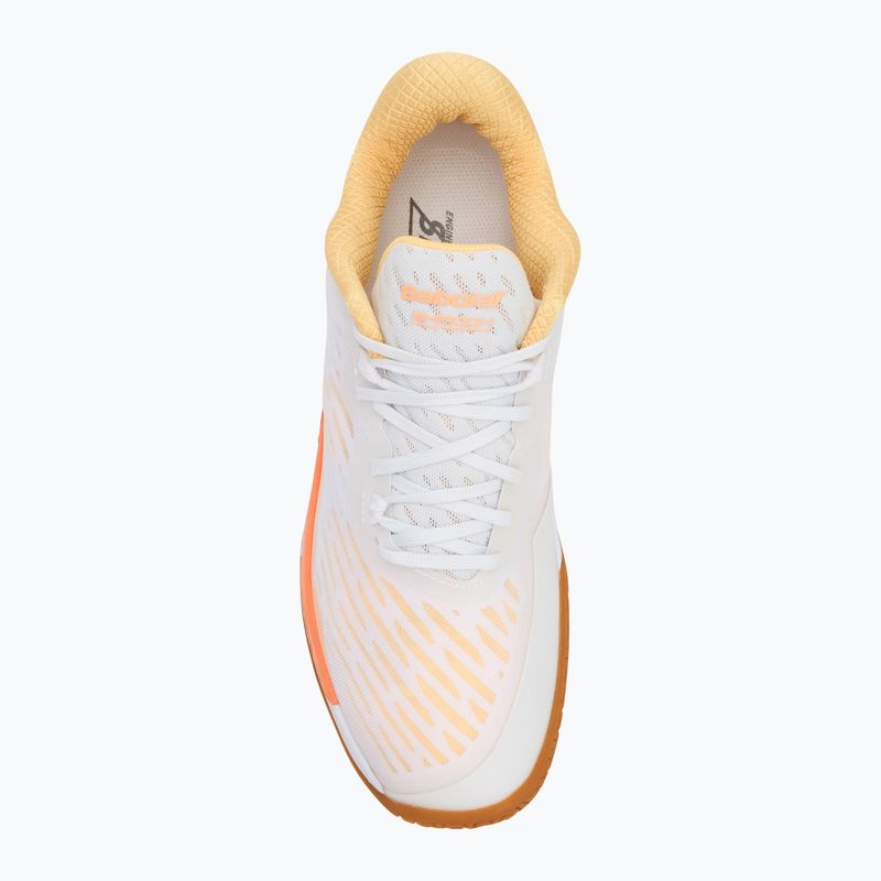 Women's badminton shoe Babolat Shadow Tour 5 W white/ yellow 5