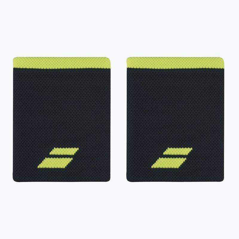 Babolat Logo Jumbo Wristband 2 pcs black/aero
