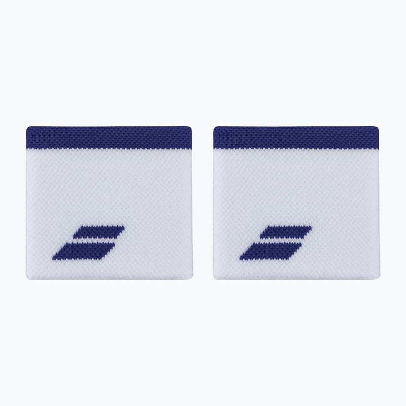 Babolat Logo Wristband 2 pcs white/sodalite blue