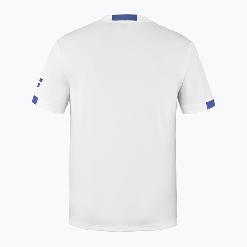 Men's Babolat Play Crew Neck T-shirt white/white 2